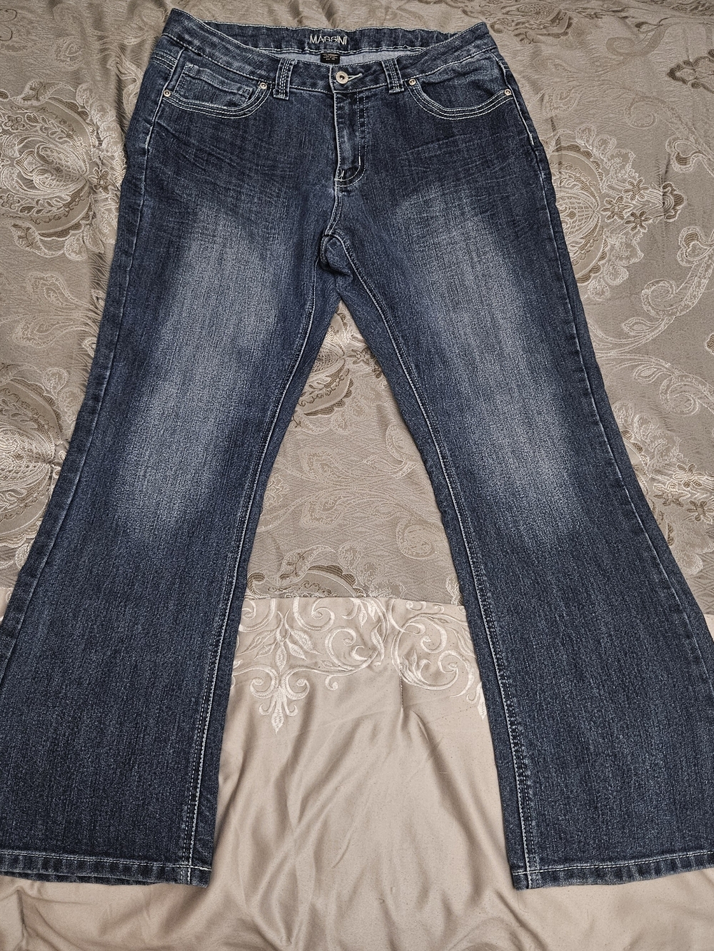 Massini Women's Dark Blue Bootcut Jeans